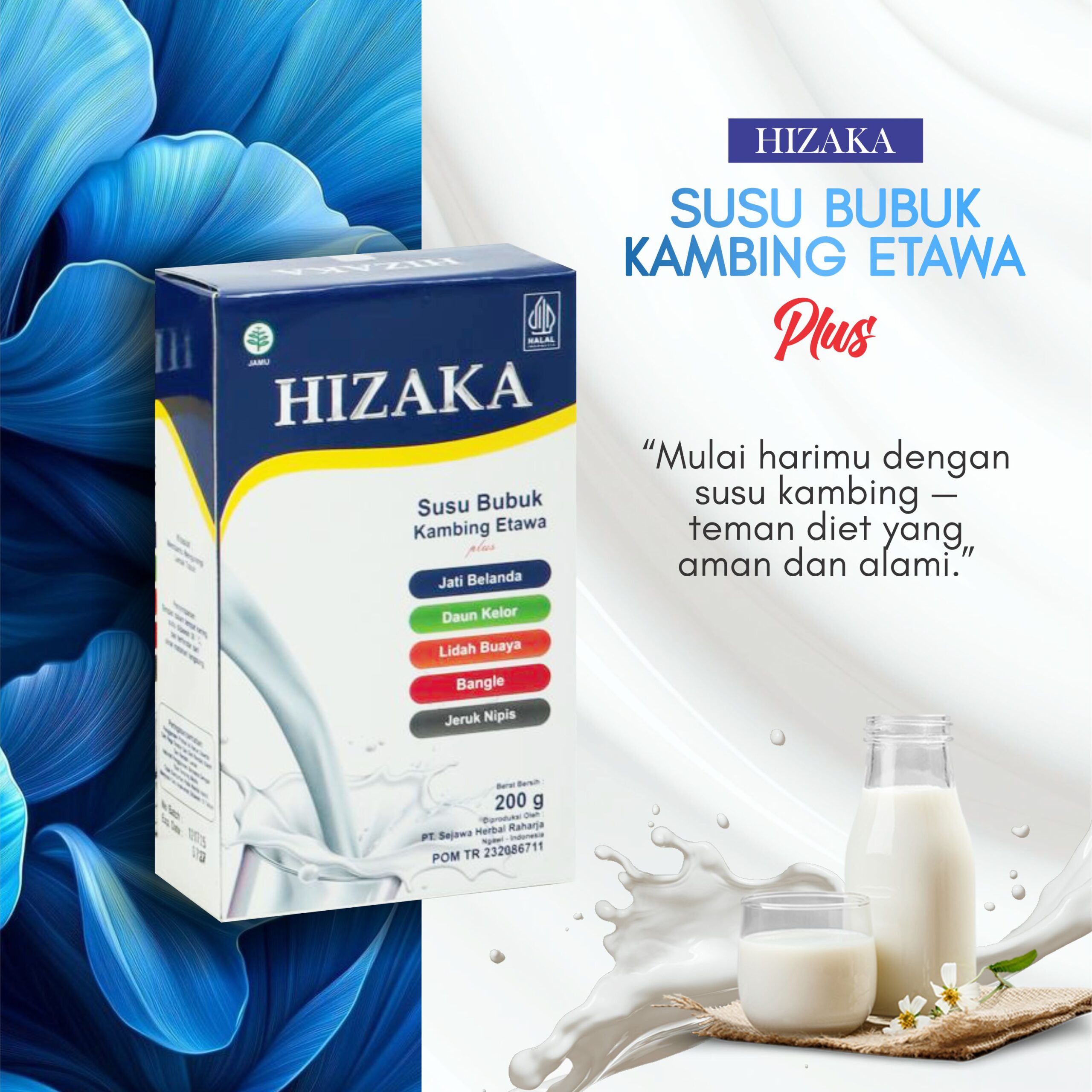 Hizaka Susu Bubuk Kambing Etawa Minuman penurun berat badan - Image 3